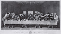 The Last Supper, Raphael Morghen (Italian, Naples 1758–1833 Florence), Engraving