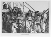 Steerage Emigrants, from "The Graphic," vol. 1, Arthur Boyd Houghton  British, born India, Wood engraving