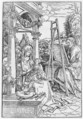 Saint Luke Painting the Virgin, Hans Burgkmair (German, Augsburg 1473–1531 Augsburg), Woodcut