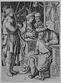 David Playing the Harp Before Saul, Lucas van Leyden (Netherlandish, Leiden ca. 1494–1533 Leiden), Engraving; first state