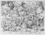 Pride (Superbia), from "The Seven Deadly Sins", Pieter van der Heyden (Netherlandish, ca. 1525–1569), Engraving