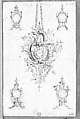 Clock Cases, in Chippendale Drawings, Vol. I, Thomas Chippendale (British, baptised Otley, West Yorkshire 1718–1779 London), Black ink, gray wash