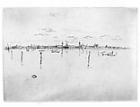 Little Venice (The Little Venice), James McNeill Whistler (American, Lowell, Massachusetts 1834–1903 London), Etching and drypoint, printed in black ink with selectively wiped ink on medium weight cream wove paper; second state of two (Glasgow)