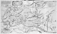 Bird's Eye View of Rome, Giulio de Musi Italian, Engraving