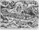 The Last Judgment, Pieter van der Heyden (Netherlandish, ca. 1525–1569), Engraving; first state of two