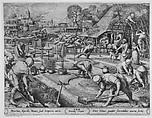 Spring (Ver), from "The Seasons", Pieter van der Heyden (Netherlandish, ca. 1525–1569), Engraving; first state of three