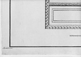 Design for Ceiling at Kirtlington Park, Oxfordshire, John Sanderson (British, active from 1730, died 1774), Pen, gray ink with gray and pale yellow washes