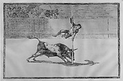 Plate 20 from "La Tauromaquia": The agility and audacity of Juanito Apiñani in [the ring] at Madrid, Goya (Francisco de Goya y Lucientes) (Spanish, Fuendetodos 1746–1828 Bordeaux), Etching, aquatint