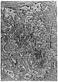 Woodblock for Samson Rending the Lion, Albrecht Dürer (German, Nuremberg 1471–1528 Nuremberg), Pear wood