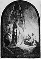 The Raising of Lazarus: The Larger Plate, Rembrandt (Rembrandt van Rijn)  Dutch, Etching and engraving; New Holl.'s seventh state of nine