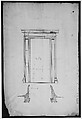 San Lorenzo, Library, Ricetto, portal from cloister, elevation; plan (recto) San Lorenzo, Library, Ricetto, portal from cloister, section; details (verso), Drawn by Anonymous, French, 16th century, Dark brown ink, black chalk, and incised lines