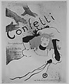 Confetti, Henri de Toulouse-Lautrec French, Lithograph printed in three colors on vellum