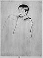 Robert Seated, Facing Left, Mary Cassatt (American, Pittsburgh, Pennsylvania 1844–1926 Le Mesnil-Théribus, Oise), Drypoint; second state of two