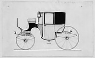 Family Carriages: Series 1, Brewster & Co. (American, New York), Ink and water color on calque