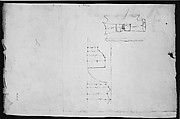 Unidentified, Ionic capital, elevation, front and side (recto) Unidentifed, Ionic capital, section, detail; Ionic capital, elevation, detail  (verso), Drawn by Anonymous, French, 16th century, Dark brown ink, black chalk, and incised lines