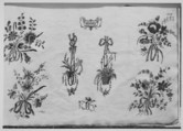 Zeichen-Mahler u. Stickerbuch..., Designed by Johann Friedrich Netto (German, active 1795–1809), plates: engraving, hand colored engraving