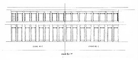 Francis W. Little House: Schemes 1 and 2 for the Bay and Clerestory Windows of the Living Room, Frank Lloyd Wright (American, Richland Center, Wisconsin 1867–1959 Phoenix, Arizona) and Studio, Graphite