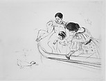 Feeding the Ducks, Mary Cassatt (American, Pittsburgh, Pennsylvania 1844–1926 Le Mesnil-Théribus, Oise), Drypoint; first state of three