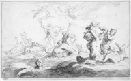 The Realm of Neptune, from "Drawing Book", Frederick Bloemaert  Dutch, Engraving