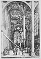 Interior of the Church of Saint Katherine’s with the Parable of the Mote and the Beam, Daniel Hopfer (German, Kaufbeuren 1471–1536 Augsburg), Etching; first state of two