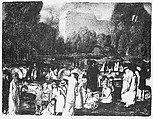 In the Park, Light, George Bellows (American, Columbus, Ohio 1882–1925 New York), Lithograph