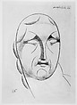 Female Head (Ideal Head), Elie Nadelman (American (born Poland), Warsaw 1882–1946 Riverdale, New York), Drypoint
