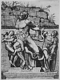 Laocoön and his sons being attacked by serpents, Marco Dente (Italian, Ravenna, active by 1515–died 1527 Rome), Engraving, lower right corner made up with ink