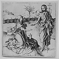 Noli me Tangere, Martin Schongauer (German, Colmar ca. 1435/50–1491 Breisach), Engraving