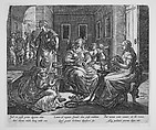 Lucretia and Her Women Spinning, Hendrick Goltzius  Netherlandish, Engraving