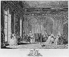 L'Assemblee au Salon, François Nicolas Barthélemy Dequevauviller (French, Abbeville 1745–1807 Paris), Etching and engraving