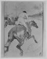 The Jockey, Henri de Toulouse-Lautrec (French, Albi 1864–1901 Saint-André-du-Bois), Lithograph on China paper
