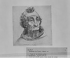 Head of an old man, Giovanni Antonio da Brescia  Italian, Engraving