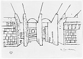 High Court (La Haut Cour de Justice), Chandigarh, India., Le Corbusier (French (born Switzerland), La Chaux-de-Fonds 1887–1965 Roquebrune-Cap-Martin), Black ink on graph paper