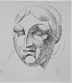 Female Head (Woman's Head), Elie Nadelman (American (born Poland), Warsaw 1882–1946 Riverdale, New York), Drypoint; second state of two