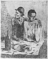 The Frugal Repast, Pablo Picasso (Spanish, Malaga 1881–1973 Mougins, France), Etching