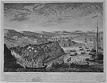 A View of the Taking of Quebec, September 13, 1759, Bowles & Carver British, Hand-colored engraving
