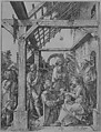 The Adoration of the Magi, Albrecht Dürer (German, Nuremberg 1471–1528 Nuremberg), Woodcut