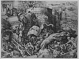 The Capture of Carthagena by Scipio and His Troops, Georg Pencz  German, Engraving; first state of seven (Hollstein)