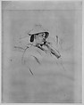The Straw Hat, Mary Cassatt (American, Pittsburgh, Pennsylvania 1844–1926 Le Mesnil-Théribus, Oise), Drypoint; only state