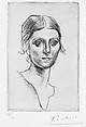 Olga Picasso, Pablo Picasso (Spanish, Malaga 1881–1973 Mougins, France), Drypoint
