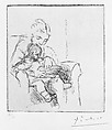 Mother and Son, Pablo Picasso (Spanish, Malaga 1881–1973 Mougins, France), Etching