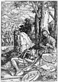 Samson and Delilah, Lucas van Leyden (Netherlandish, Leiden ca. 1494–1533 Leiden), Woodcut