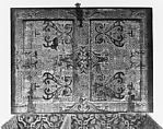 Bible Box, Oak, iron, paper