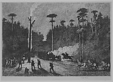 A Night March, Plate 16 from "Life Studies of the Great Army", Edwin Austin Forbes  American, Etching
