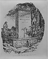 Watering Trough, Title Page of "Studies of Horses" (Etudes de Chevaux), Théodore Gericault (French, Rouen 1791–1824 Paris), Lithograph