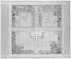 Landscape Design for University of Michigan, Alexander Jackson Davis (American, New York 1803–1892 West Orange, New Jersey), Watercolor, ink, and graphite