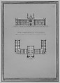 A. J. Davis, Scrapbook II [Folio P or "Blue Book"], Alexander Jackson Davis (American, New York 1803–1892 West Orange, New Jersey), Bound pages mounted with drawings and prints
