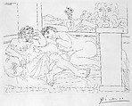 The Sculptor at Rest IV, from the Vollard Suite, Pablo Picasso (Spanish, Malaga 1881–1973 Mougins, France), Etching