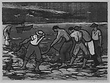 Seining, Leonard Pytlak American, Woodcut