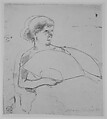In the Opera Box, Mary Cassatt (American, Pittsburgh, Pennsylvania 1844–1926 Le Mesnil-Théribus, Oise), Drawing for soft ground transfer